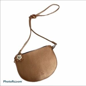 Rose gold Zac Posen crossbody purse